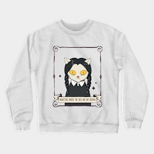 Wednesday Horror Quote Crewneck Sweatshirt